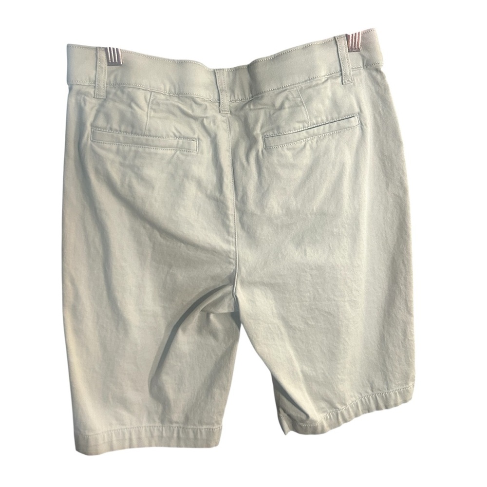 St. John's Bay Women's Tan Bermuda Shorts - Picture 2 of 3